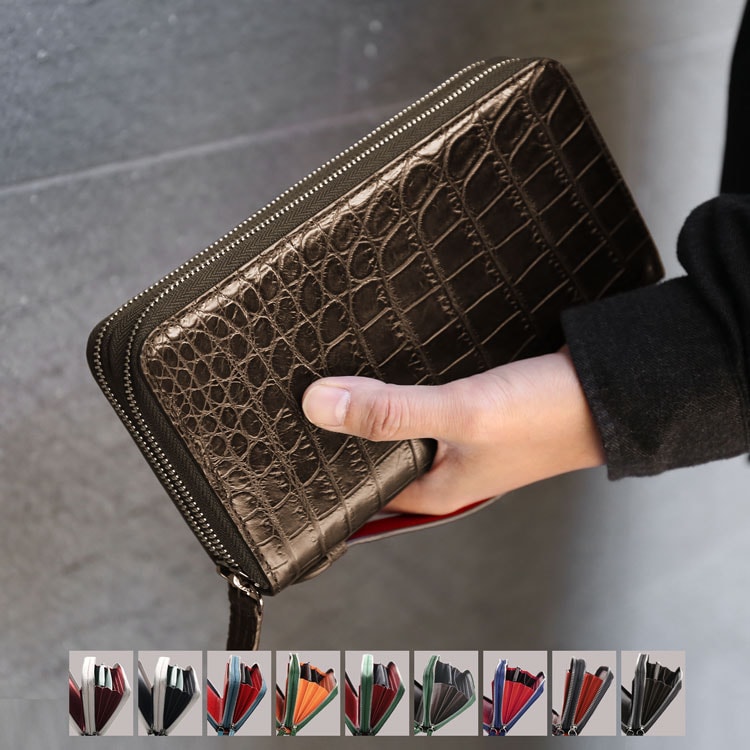 クロコダイルレザーオーガナイザークラッチバッグ 41,470円