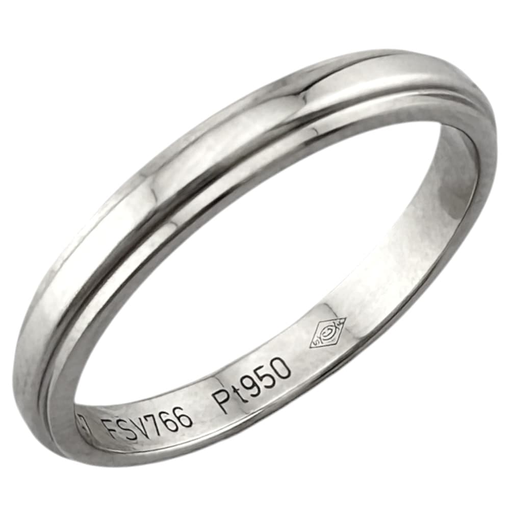 カルティエ ダムール ウェディング リング 指輪 7号 Pt950プラチナ CARTIER 中古 美品