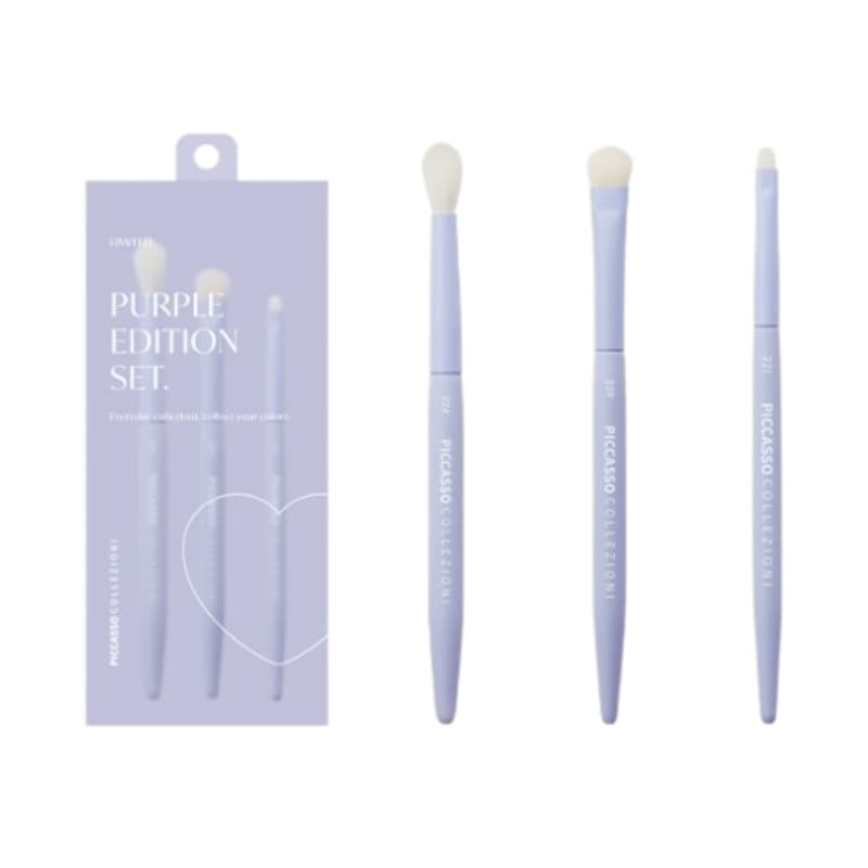 コレツィオーニ パープルエディション 3種 アイシャドウ ブラシ セット