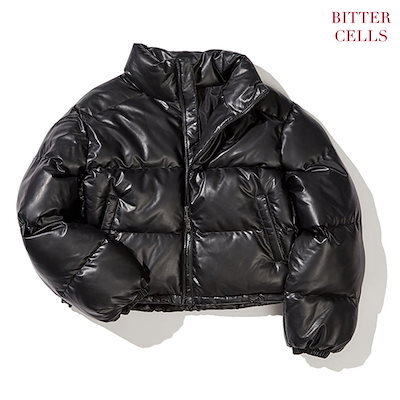 ★送料・関税込★BITTER CELLS★Eco Leather Puffer Jacket★ Qoo10] BITTER CELLS Eco Leather Puffer J : レディース服