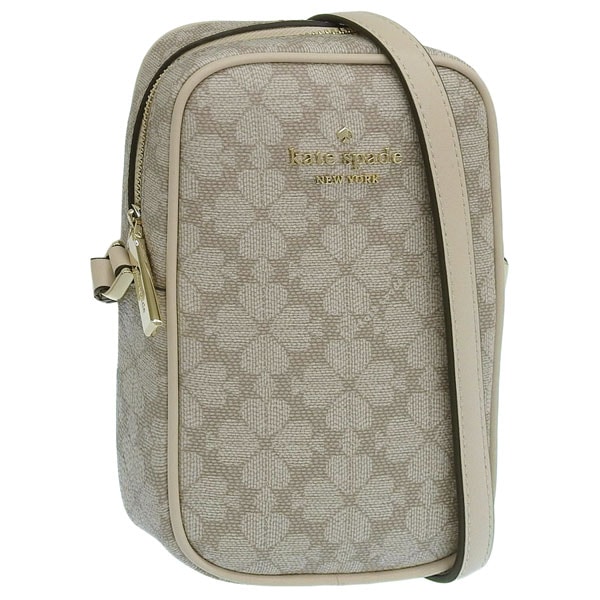 ケイトスペード バッグ レディース ショルダーバッグ アウトレット ベージュマルチ スペードフラワー ノースサウス ジップフォンクロスボディ spade flower KG490-250 KATE S
