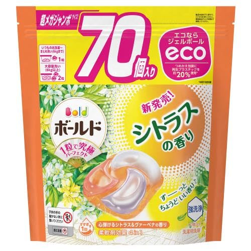 P&G ジェルボール4D シトラス 詰替 超メガジャンボサイズ 70個