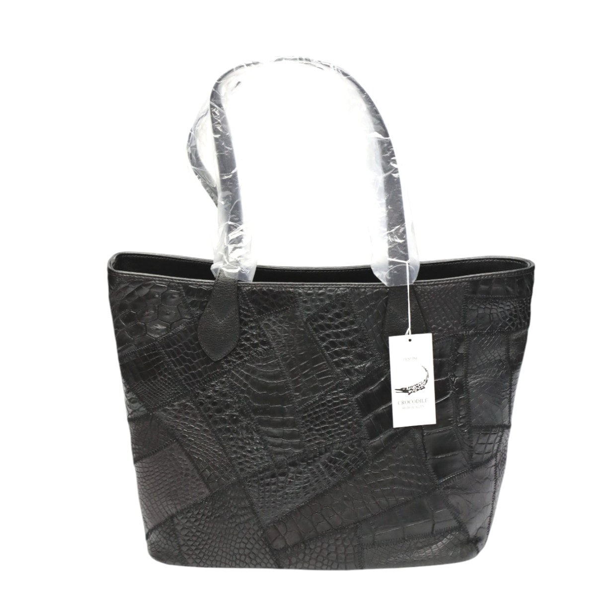 クロコダイルLB-7001BLACKM 軽量 パッチワーク 天ファスナー ブラック