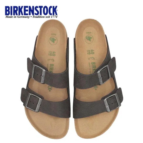 ビルケンシュトック BIRKENSTOCK メンズ サンダル アリゾナ Arizona 1023042 デザートダストブラック 幅広 レギュラー幅 2本ベルト