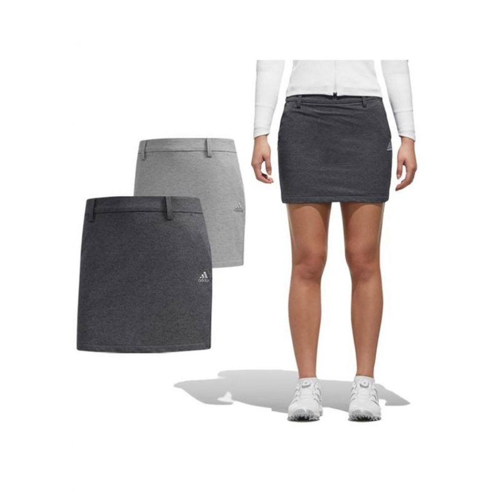 アディダスゴルフアディダス FW 女性用オクタファイバーサーマルヘザースカートゴルフアパレル DJ2547 DJ2548