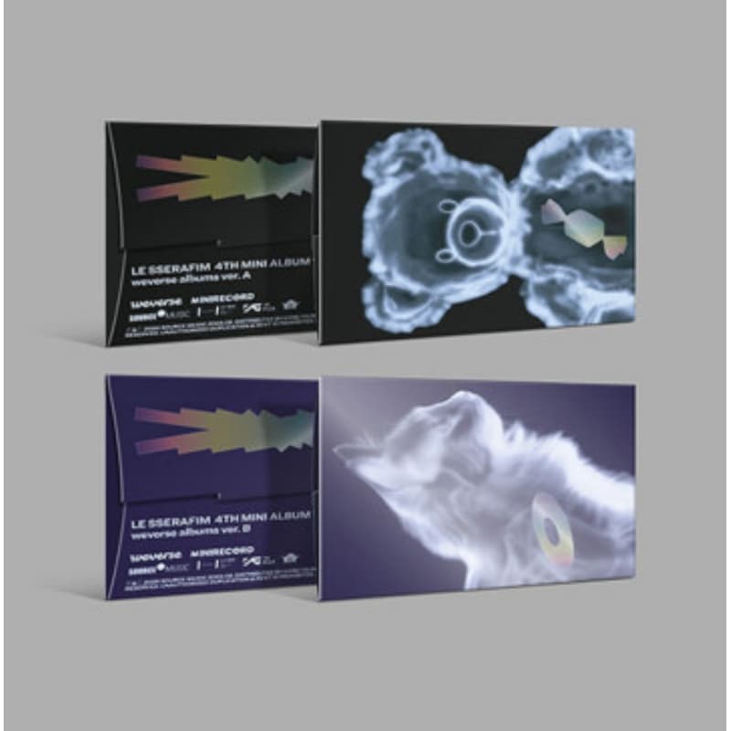 [未開封新品] [2種セット]ルセラフィムミニ4集アルバムクレイジーCRAZYウィーバースweverse