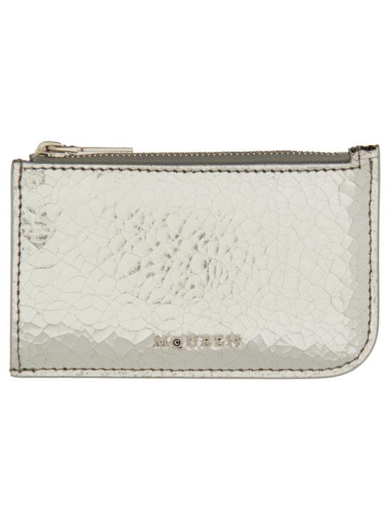 ALEXANDER MCQUEEN Women Wallet 813546 1VTAB1402 SILVER