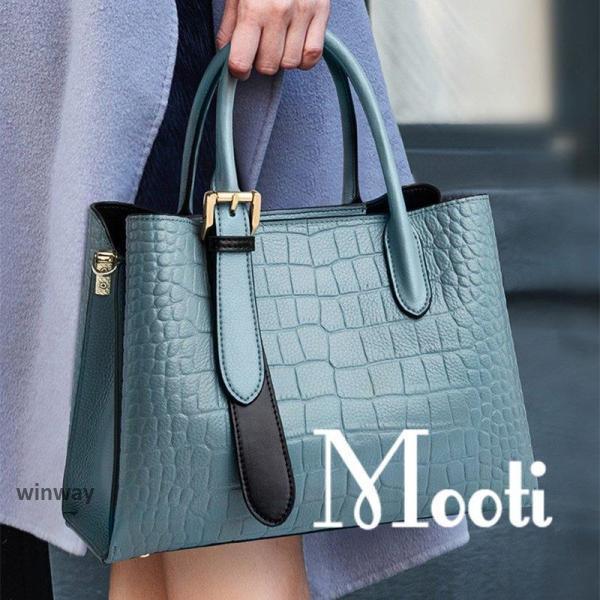 【即納】2色 本革牛革バッグ レディース 40代 30代 50代 手提げオシャレ レディースバッグ 通勤かばん オフィスバッグ シンプル かばん 肩掛け 斜め掛け上品