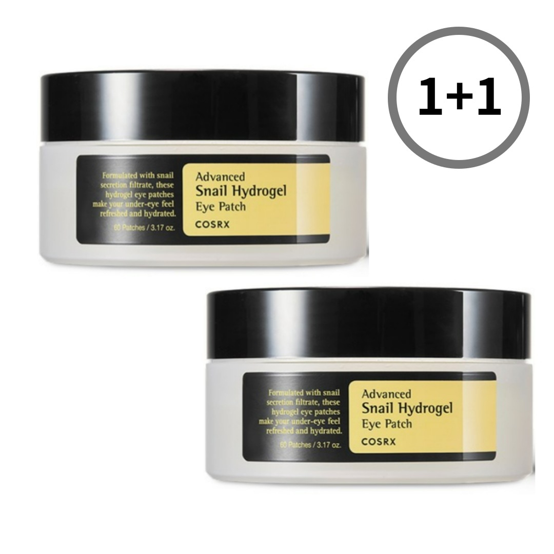 【1+1】アドバンスド スネイル ハイドロゲル アイパッチ 60枚 x 2個