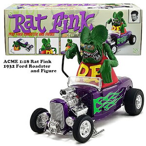 ラットフィンク　ダイキャスト　カスタマイズフィギュア 楽天市場】RAT FINK ラットフィンク REAR ENGINE CAR ASHTRAY