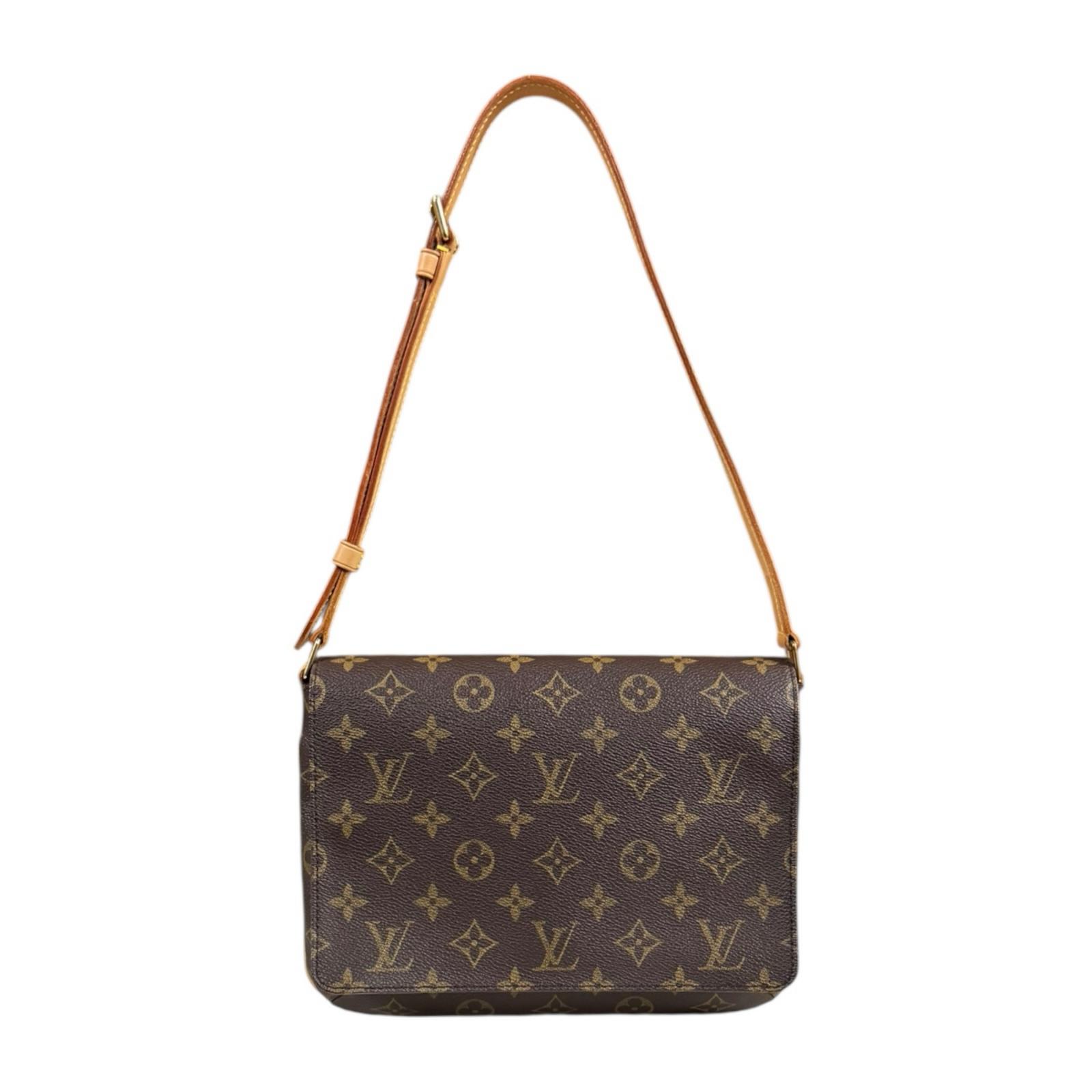 ルイヴィトン ミュゼットタンゴ ショート モノグラム ショルダーバッグ モノグラムキャンバス M51257 ブラウン LOUIS VUITTON 中古