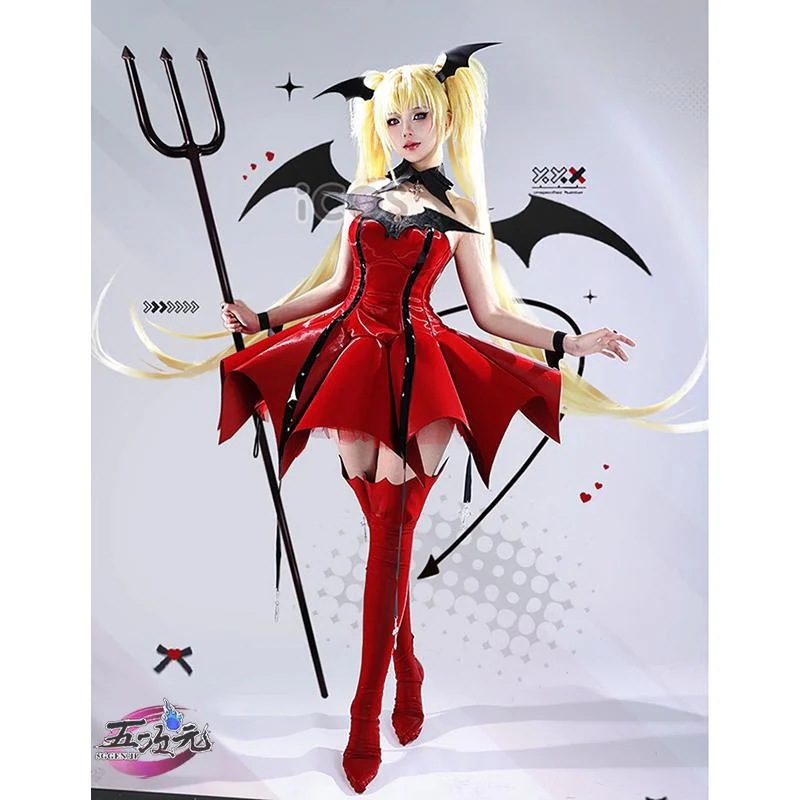 【品質良い 大好評中】ICOS　しゅごキャラ　コスプレ　ほしな歌唄　悪魔　衣装　ウィッグ　パニエ　追加可