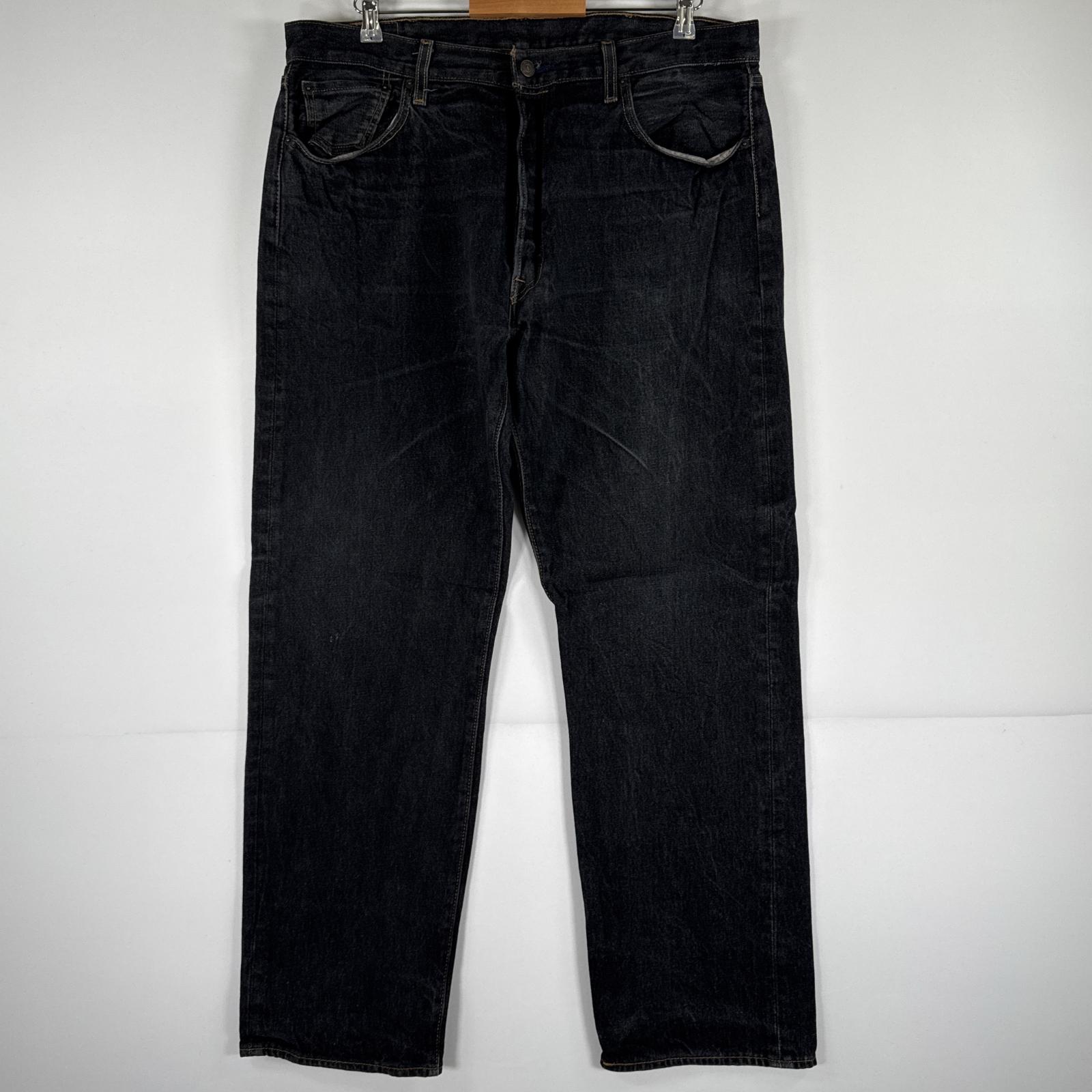 古着 デニムパンツ 501 ジーパン ストレート 大きいサイズ ボタンフライ ジーンズ ビッグサイズ w40 L34 ブラック メンズ