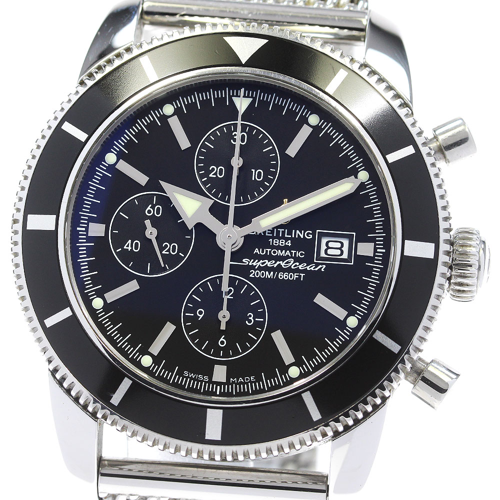ブライトリング BREITLING A13320 スーパーオーシャン ヘリテージ クロノグラフ 自動巻き メンズ 箱・保証書付き_839663【中古】
