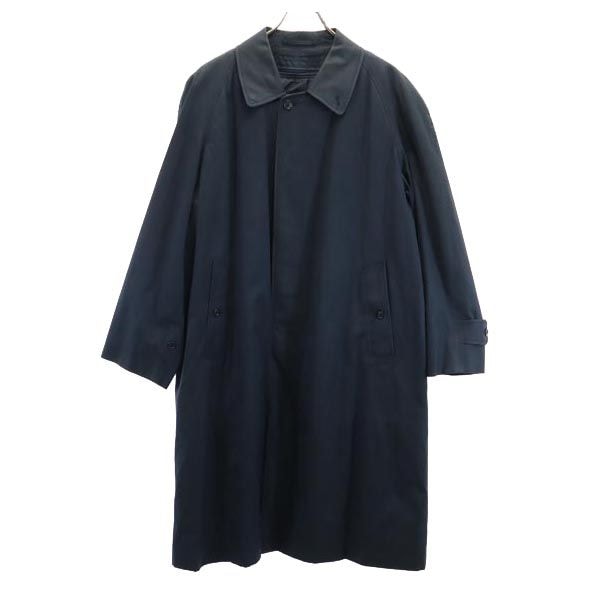 Burberrys バーバリーズ 90s オールド 2way ライナー付 ステンカラーコート ネイビー系 メンズ 古着