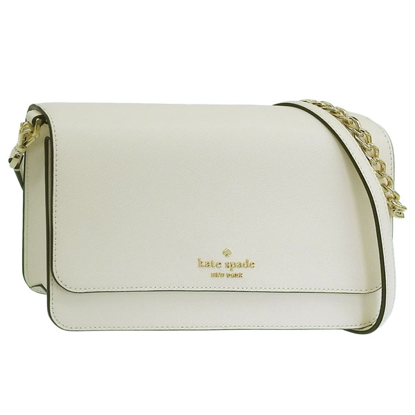 ケイトスペード バッグ レディース 2WAY ショルダーバッグ アウトレット レザー ホワイト マディソン フラップ クロスボディ madison flap crssbdy KC430-100 KAT