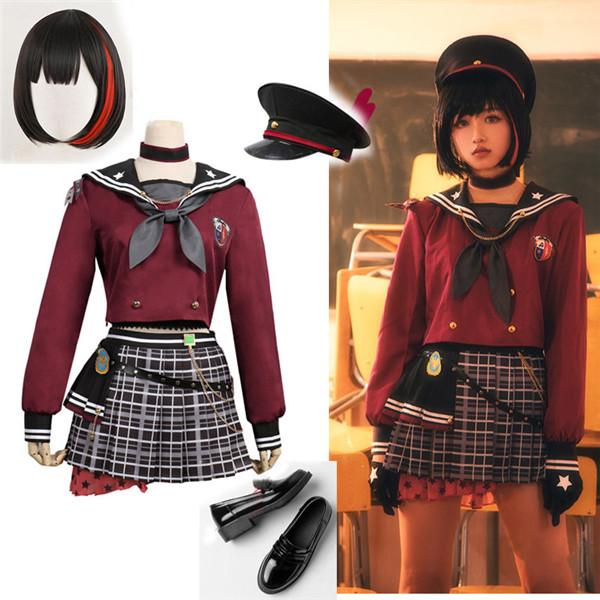 【今だけ！爆売れ商品！】BanG Dream! ロストワンの号哭 美竹蘭(みたけらん) Afterglow コスプレ衣装 靴 ウィッグ