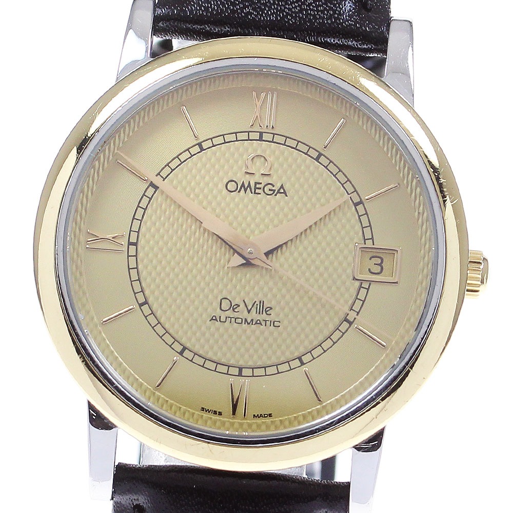 オメガ OMEGA 7704.11.01 デビル クラシック YGベゼル デイト 自動巻き メンズ _829264【中古】