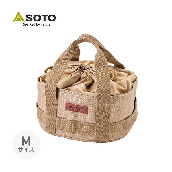 SOTO アウトドア収納　アウトドア小物　ダッチオーブンケース帆布フリーバッグ M ST-6401M