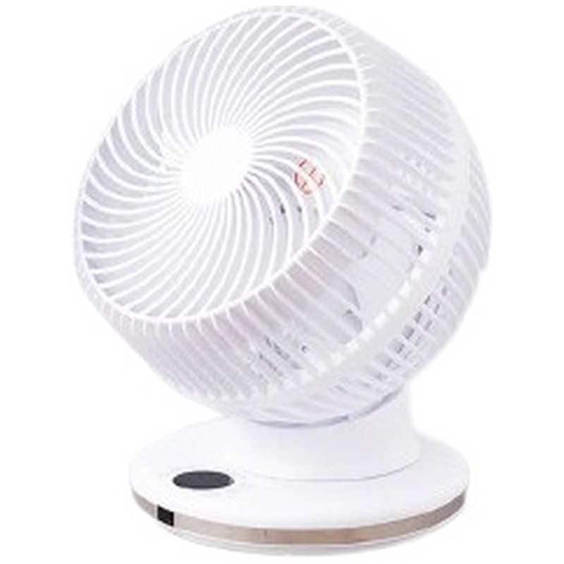 スリーアールソリューション　サーキュレーター DCモーター搭載 (省エネタイプ) 自動首振り機能あり リモコン付き ホワイト　3R-SKR03