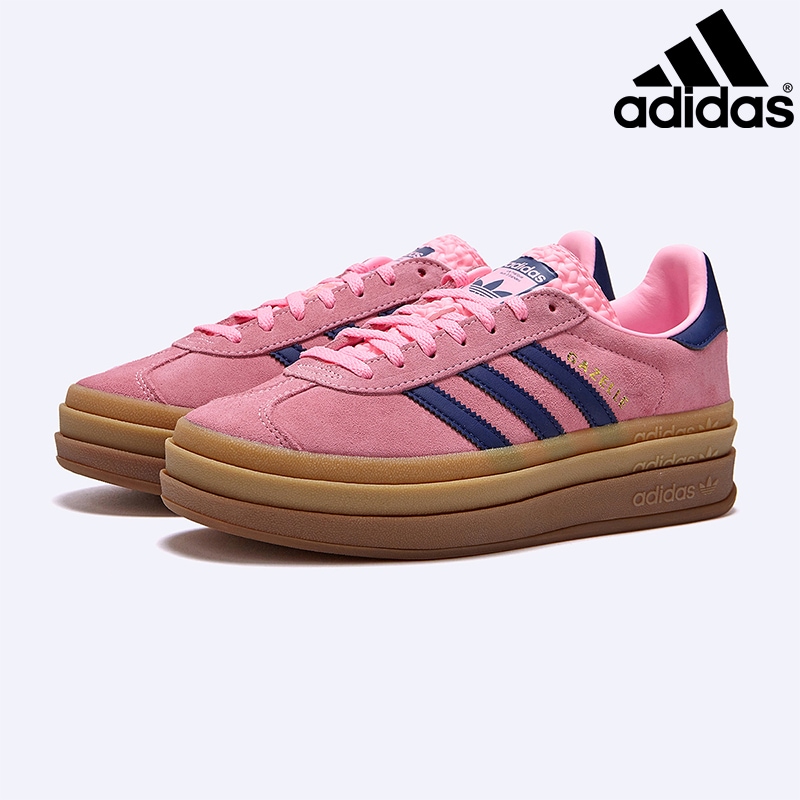 H06122 gazelle bold pink glow Victory Blue ガゼルボールド レディースメンズ 厚底 スニーカー シューズ スエード クラシック 人気 おすすめ
