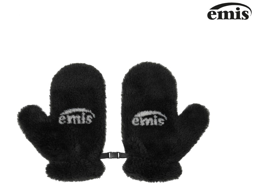 LOGO JACQUARD MITTENS 2color white black