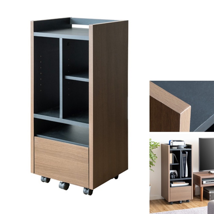 ゲーム機ラック REGABO レガボ GRK-001-BRBK ブラウンブラック PS5対応