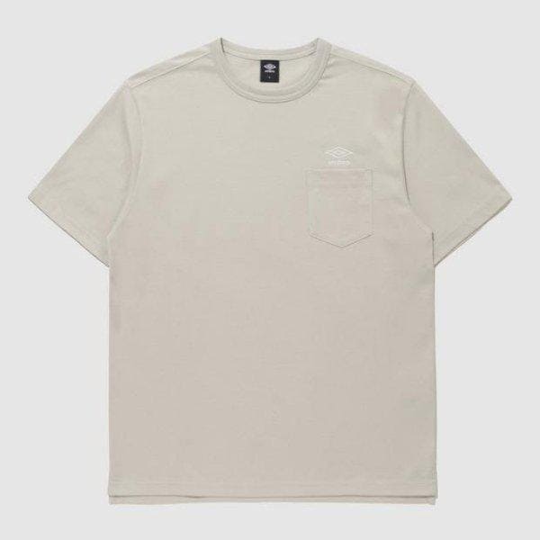 半袖Tシャツ LQC UQ123CRS17-PBE エッセンシャルポケット半袖Tシャツ / PLATINUM BEIGE