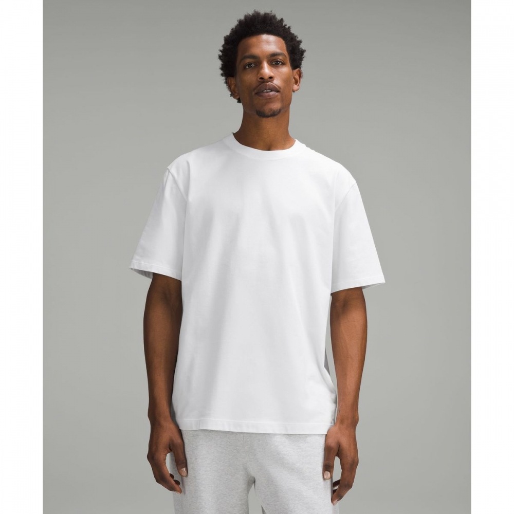 ヘビーウェイトコットンジャージーTシャツ-WHT