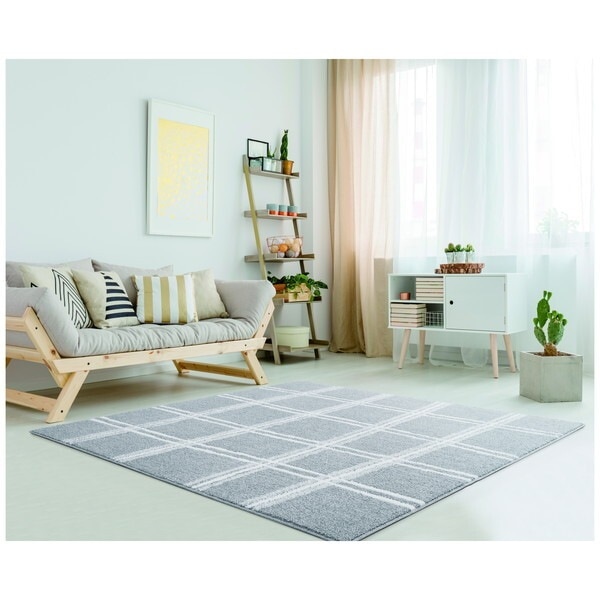 アスワン CA660295 『ファブリーズラグ』 ノッカ グレー 約190x190cm メーカー直送