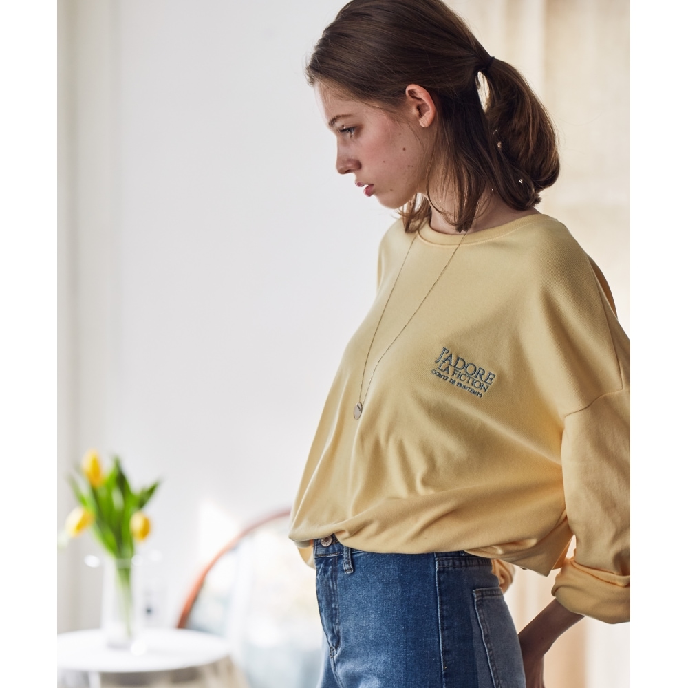 パーティジェント LS フィクション T シャツ (イエロー)