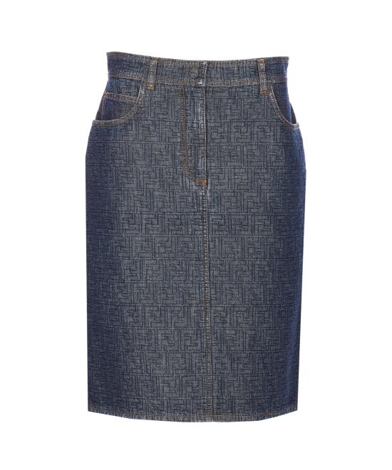 FENDI Women Mid Skirts FLQ604 AW82F1UKI Blue