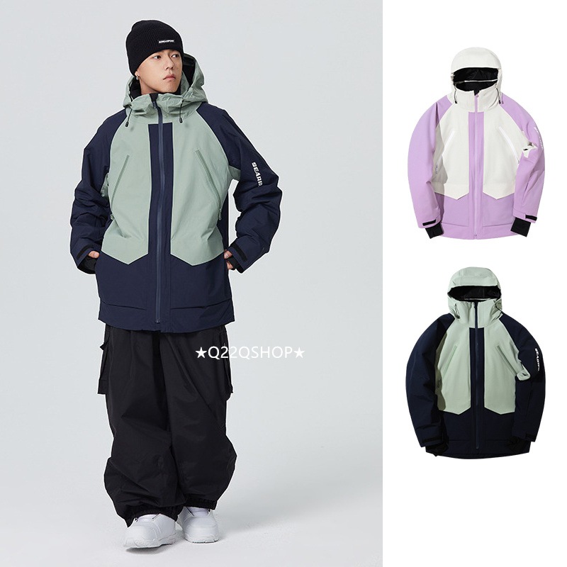 スノボウェア 2024 2025 単品 トップス メンズ レディース アウター パーカー 厚手 ジャケット ウィンタースポーツ スノーボードウェア スキーウェア スノーウェア 防水防寒着韓国風