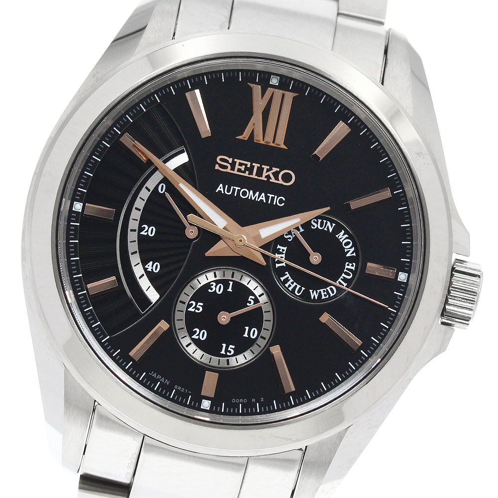 セイコー SEIKO 6R21-00W0/SDGC029 ブライツ デイデイト パワーリザーブ 自動巻き メンズ 美品 保証書付き_948615【中古】