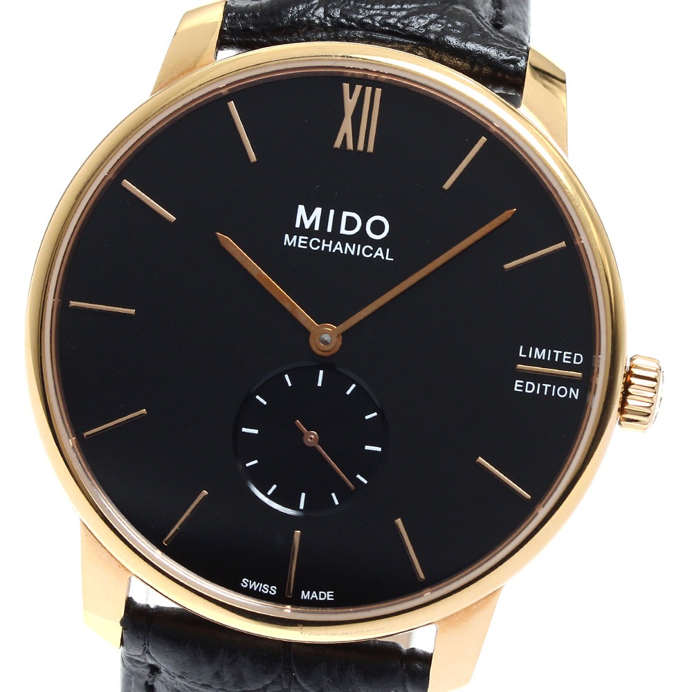 ミドー MIDO M037.405 バロンチェリメカニカル スモールセコンド 手巻き メンズ 良品 保証書付き_907845【中古】
