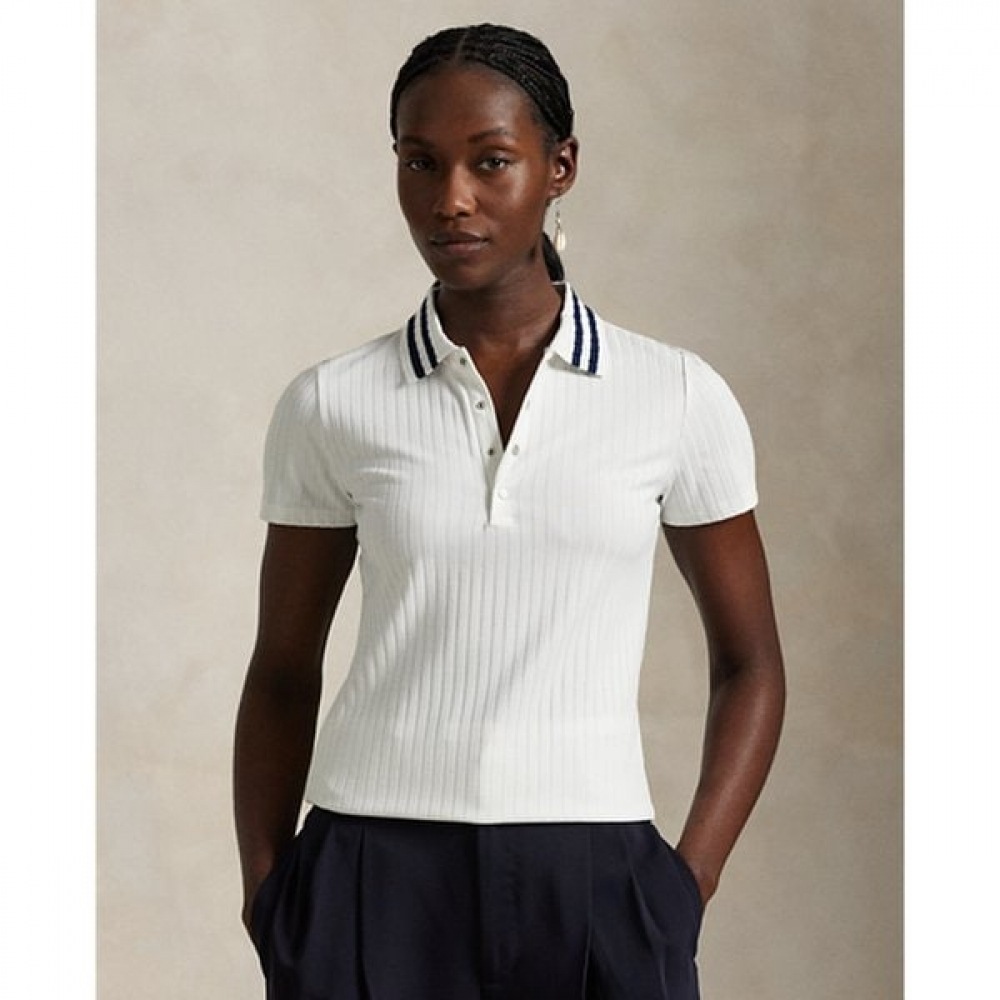 ポロ ゴルフ レディース スリムフィット リブ ポロ シャツ WMXGKNINB920282100