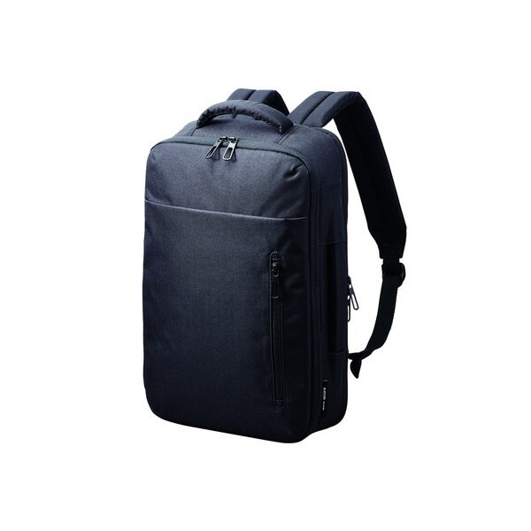 BM-BPTWBK ビジネスリュック 12L 2way 撥水加工 14インチノートPC 収納可 通勤 通学 ビジネスバッグ ブラック メーカー直送