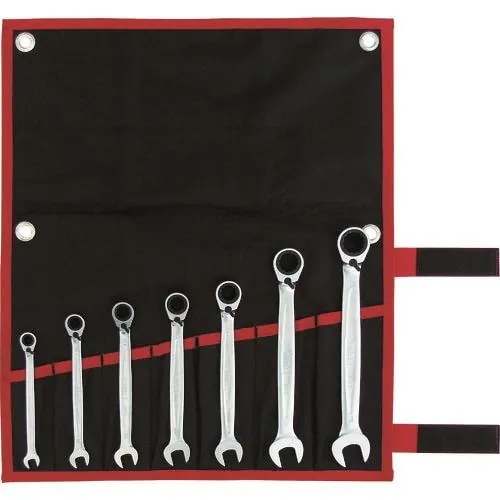 【メーカー直送品】TONE 切替式ラチェットめがねレンチセット 7pcs RMR700