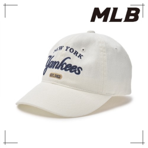 MLB公式正規品 キャップ Color Denim Unstruck Ball Cap NY (Cream)