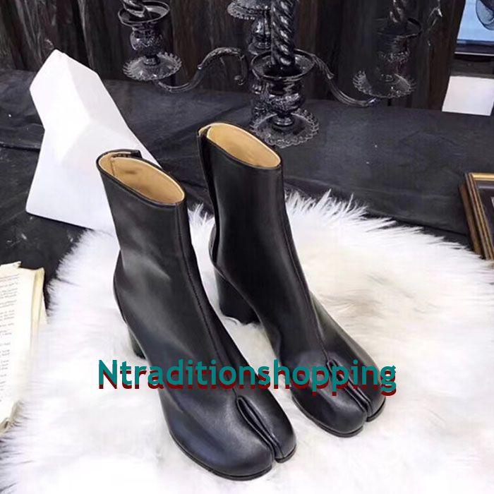 軽量 ブーツ レディース 歩きやすい レザー 個性的 足袋 ブラック ショート丈 白 ショートブーツ 【2025新作】足袋ブーツ 黒 大きいサイズ タビブーツ 疲れにくい 8cmヒール 6,799円