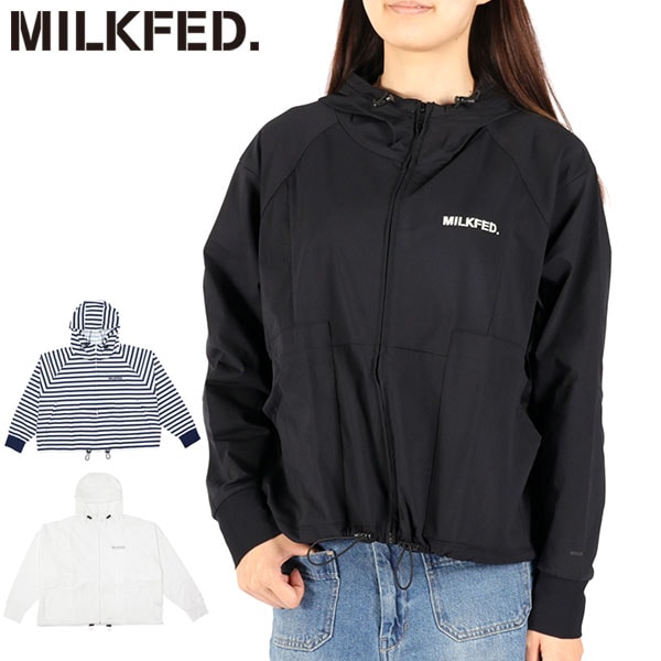 パーカー レディース 薄手 UVカット トップス UV UPF50+ 吸水速乾 ラッシュガード MILKFED.×OP RASH GUARD ZIP HOODIE 103252012001