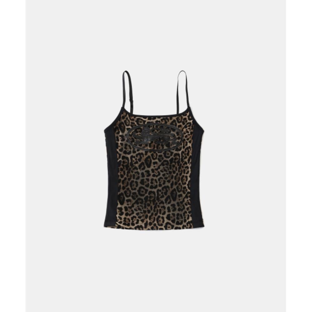 BADBLOOD AQUA Mystic String Tank Brown Leopard w-tnk25-0