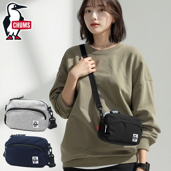 日本正規品 メンズ レディース 小さめ 大人 軽量 撥水 ブランド 外ポケット ミニ 2.5L Shoulder Pouch Sweat CH60-3979