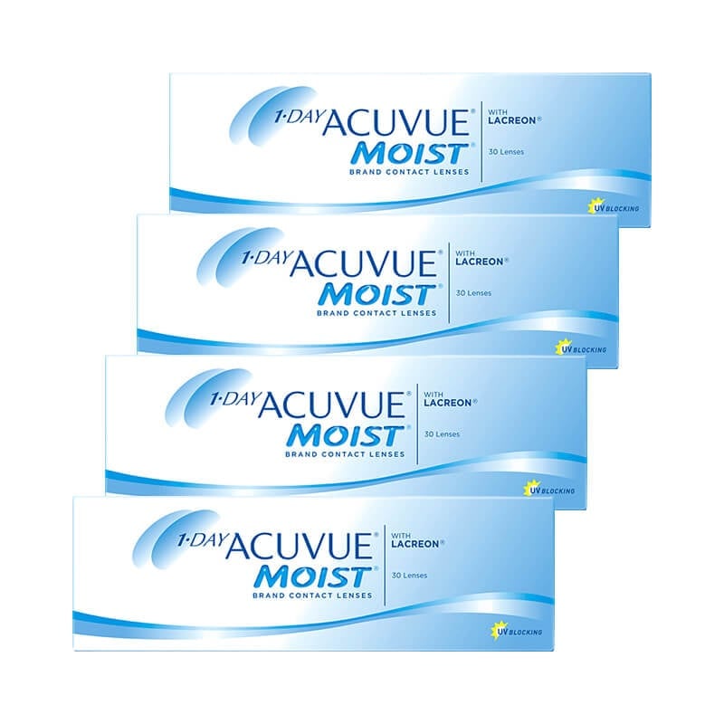 30枚入 [ 4箱 ] ワンデーアキュビューモイスト クリアコンタクトレンズ
