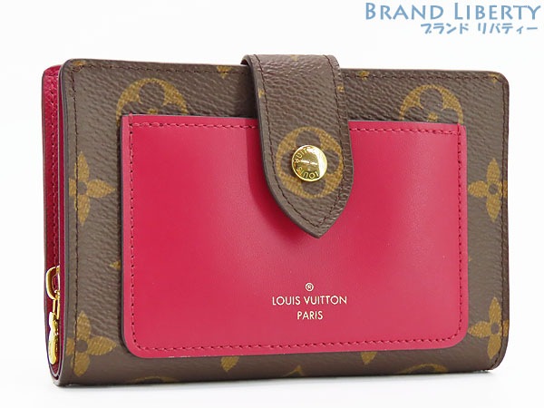 新品同様ルイヴィトンモノグラムポルトフォイユジュリエット二つ折り財布コンパクト財布フューシャM69433 53,400円