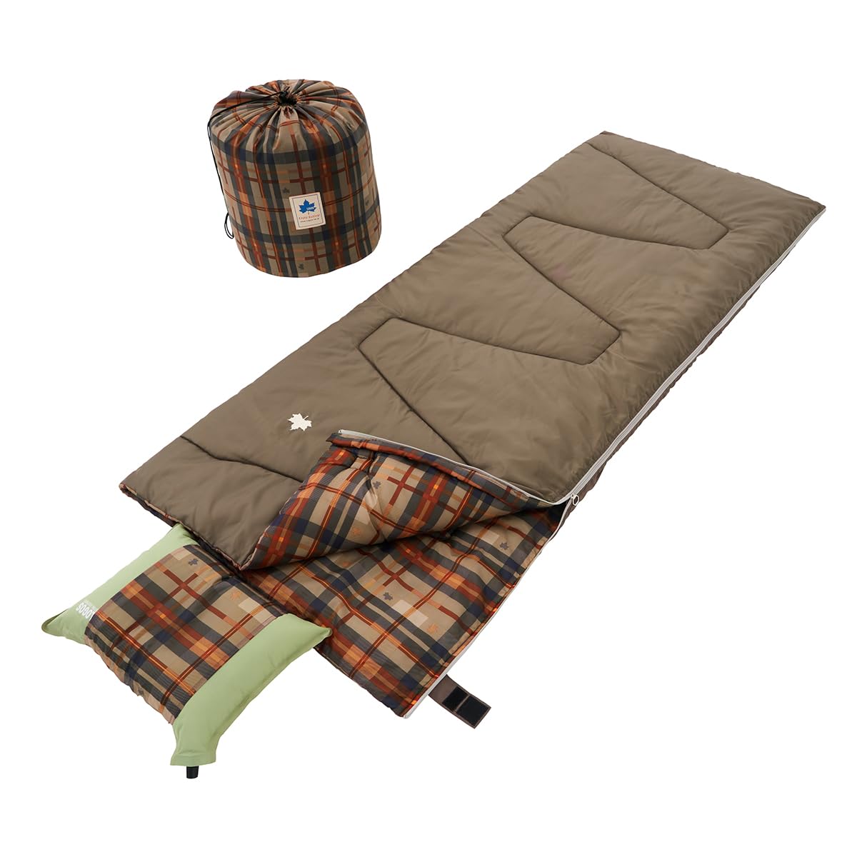 抗菌防臭 丸洗いサウンドリーシュラフ・-2 (枕ホルダー付き) 72600018 寝袋 -2℃まで対応 防災 連結可能 丸洗いOK