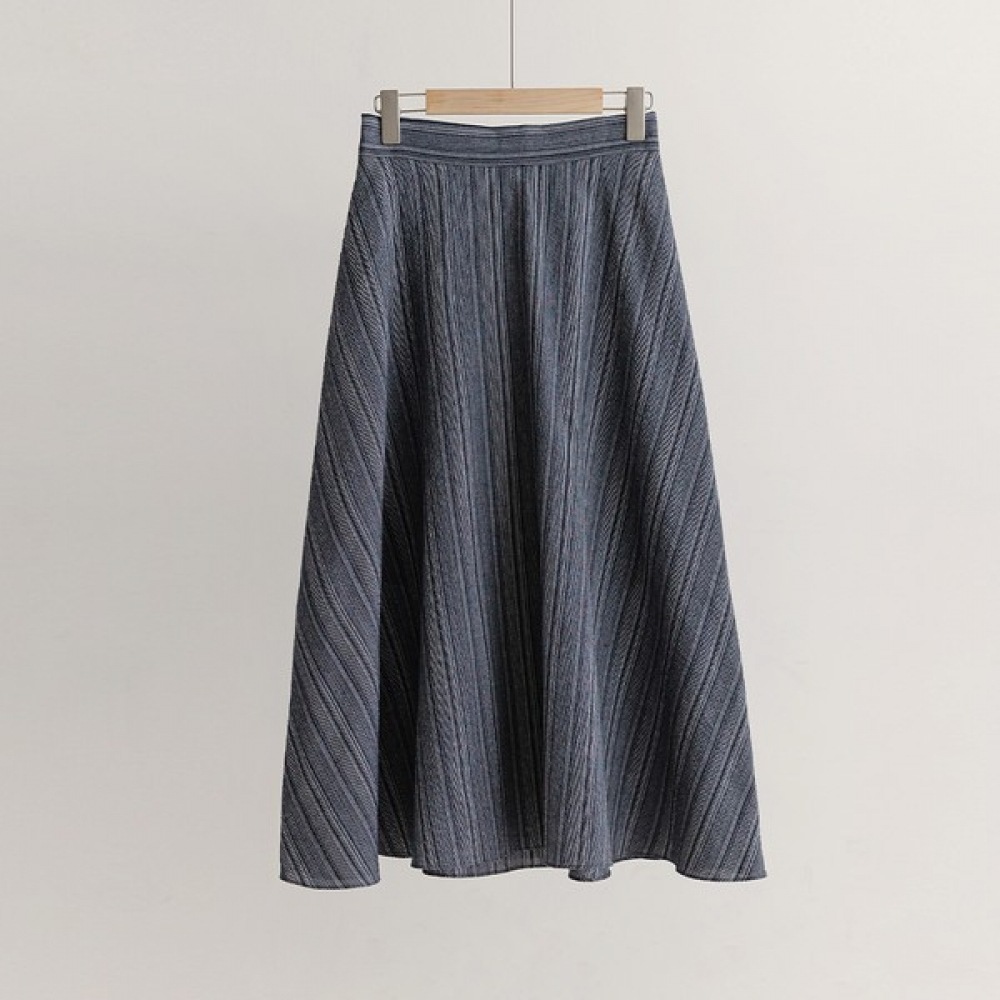 [Elysia] ジェチョ柄バンディングフレアスカート