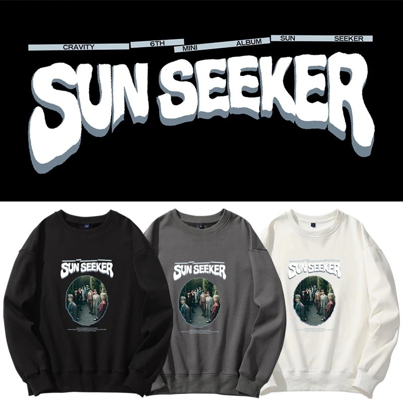 Cravityアルバムsunseekerセータープラスフリース薄手プルオーバースプリング