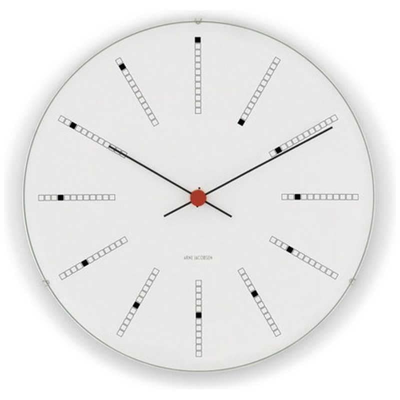 インテック　掛時計 Bankers Wall Clock 21cm white ARNE JACOBSEN(アルネ ヤコブセン)　AJ43630