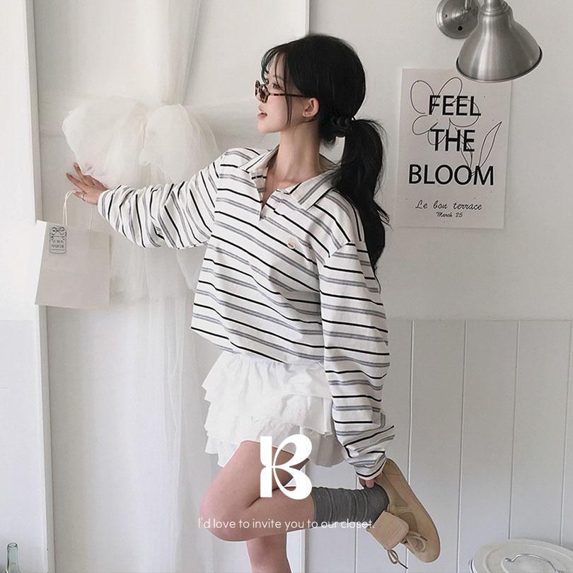 [MADE] ポポストライプストリングのTシャツ ts1397